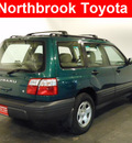 subaru forester 2001 green suv l gasoline 4 cylinders all whee drive 5 speed manual 60062