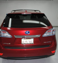 lexus rx 450h 2010 matador red suv hybrid 6 cylinders all whee drive automatic 91731