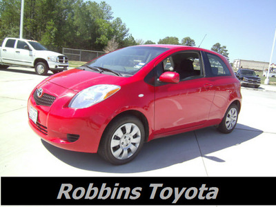 toyota yaris 2008 red hatchback gasoline 4 cylinders front wheel drive automatic 75503