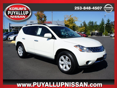 nissan murano 2007 off white suv s gasoline 6 cylinders all whee drive automatic 98371