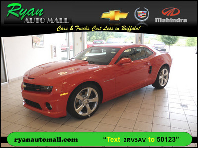 chevrolet camaro 2011 orange coupe ss gasoline 8 cylinders rear wheel drive automatic 55313