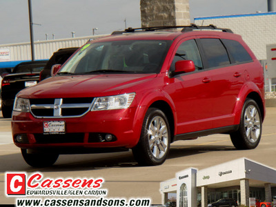 dodge journey 2009 dk  red suv sxt gasoline 6 cylinders front wheel drive automatic 62034