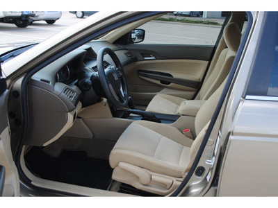 honda accord 2010 beige sedan lx gasoline 4 cylinders front wheel drive automatic 77065