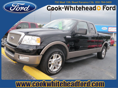 ford f 150 2004 black pickup truck lariat gasoline 8 cylinders rear wheel drive automatic with overdrive 32401
