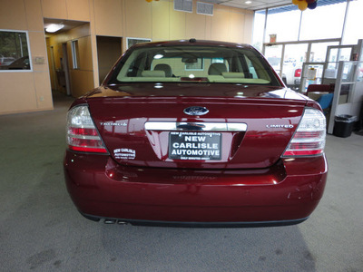 ford taurus 2008 dk  red sedan limited gasoline 6 cylinders front wheel drive automatic 45344