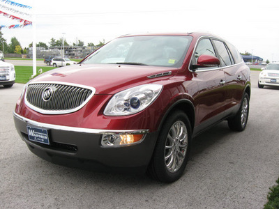 buick enclave 2012 red leather gasoline 6 cylinders front wheel drive automatic 45840