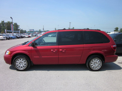 chrysler town and country 2005 red van lx stow n go gasoline 6 cylinders front wheel drive automatic 62863