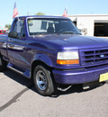 ford f 150 1995 purple pickup truck xl gasoline 6 cylinders rear wheel drive 4 speed with overdrive 80229