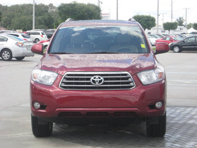 toyota highlander 2008 maroon suv gasoline 6 cylinders front wheel drive automatic 33884