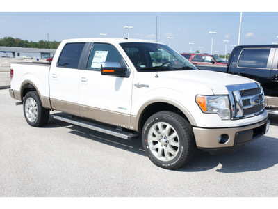 ford f 150 2011 white platinum meta king ranch gasoline 6 cylinders 2 wheel drive automatic 77388