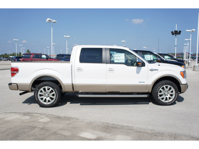 ford f 150 2011 white platinum meta king ranch gasoline 6 cylinders 2 wheel drive automatic 77388