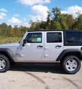 jeep wrangler unlimited 2012 silver suv sport gasoline 6 cylinders 4 wheel drive not specified 44024
