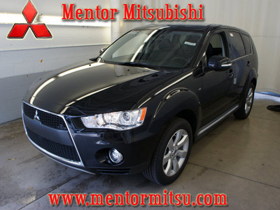 mitsubishi outlander 2012 black suv gt gasoline 6 cylinders all whee drive automatic 44060