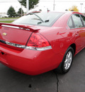 chevrolet impala 2008 red sedan lt gasoline 6 cylinders front wheel drive automatic 14221