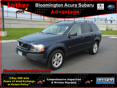 volvo xc90 2004 dk  blue suv t6 awd gasoline 6 cylinders all whee drive automatic 55420
