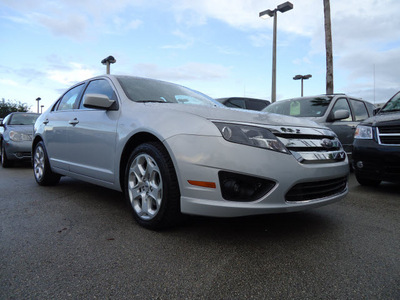 ford fusion 2010 silver sedan se flex fuel 6 cylinders front wheel drive automatic 33157
