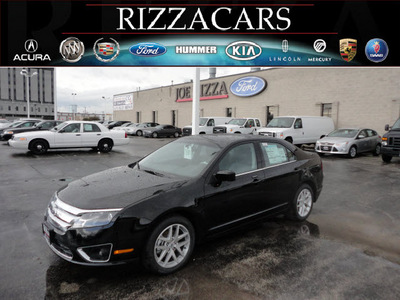 ford fusion 2012 black sedan sel gasoline 4 cylinders front wheel drive automatic with overdrive 60546