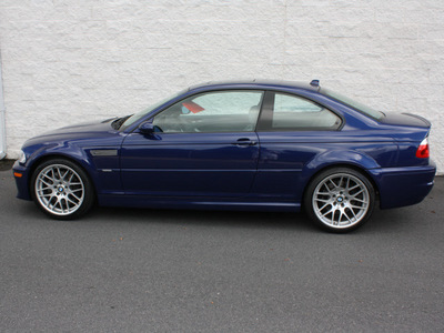 bmw m3 2005 blue coupe gasoline 6 cylinders rear wheel drive 6 speed manual 27616