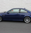bmw m3 2005 blue coupe gasoline 6 cylinders rear wheel drive 6 speed manual 27616