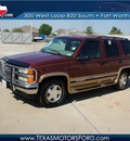 chevrolet tahoe 1999 maroon suv lt gasoline v8 4 wheel drive automatic with overdrive 76108