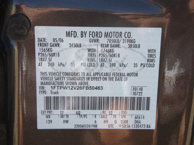 ford f 150 2006 gray lariat flex fuel 8 cylinders rear wheel drive automatic with overdrive 76108