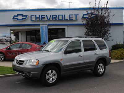mazda tribute 2002 silver suv lx v6 gasoline 6 cylinders front wheel drive automatic 27591