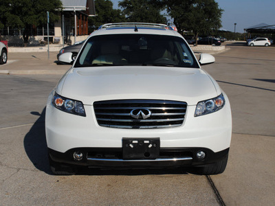 infiniti fx35 2008 white suv gasoline 6 cylinders rear wheel drive automatic 76087