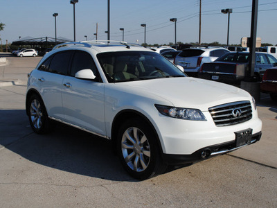 infiniti fx35 2008 white suv gasoline 6 cylinders rear wheel drive automatic 76087