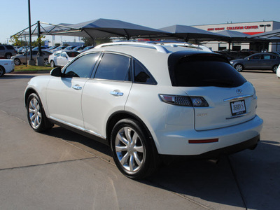 infiniti fx35 2008 white suv gasoline 6 cylinders rear wheel drive automatic 76087