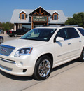 gmc acadia 2011 white suv denali gasoline 6 cylinders front wheel drive automatic 76087