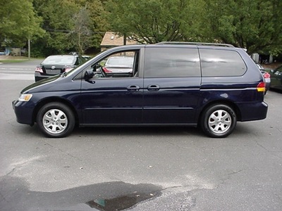 honda odyssey 2004 dk  blue van ex l w dvd gasoline 6 cylinders front wheel drive automatic 06019