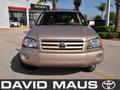 toyota highlander 2004 gold suv limited gasoline 6 cylinders all whee drive automatic 32771