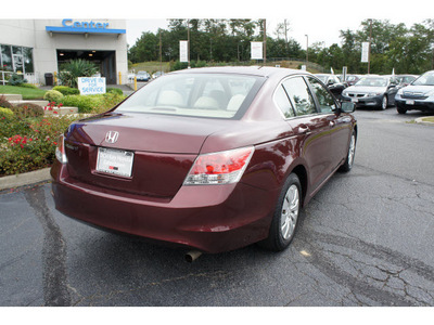 honda accord 2008 basque red sedan lx gasoline 4 cylinders front wheel drive 5 speed automatic 07724