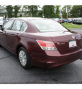 honda accord 2008 basque red sedan lx gasoline 4 cylinders front wheel drive 5 speed automatic 07724