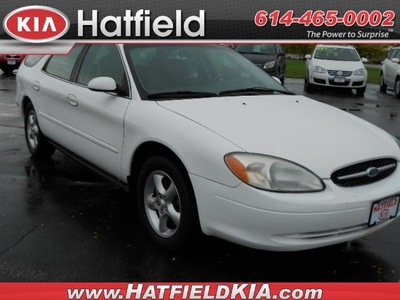 ford taurus 2001 white wagon gasoline 6 cylinders front wheel drive 4 speed automatic 43228