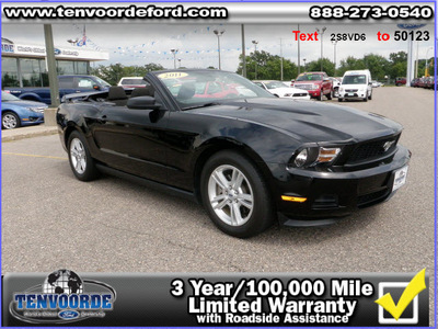 ford mustang 2011 black 2dr gasoline 6 cylinders rear wheel drive automatic 56301