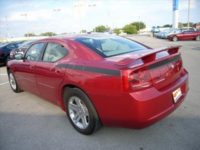 dodge charger 2007 red sedan r t gasoline 8 cylinders rear wheel drive automatic 46219