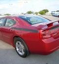 dodge charger 2007 red sedan r t gasoline 8 cylinders rear wheel drive automatic 46219