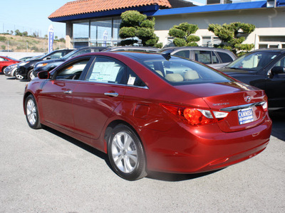 hyundai sonata 2012 dk  red sedan limited gasoline 4 cylinders front wheel drive automatic 94010