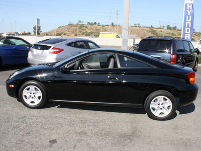 toyota celica 2001 black hatchback gt gasoline 4 cylinders dohc front wheel drive 5 speed manual 94010