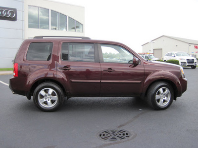 honda pilot 2009 dk  red suv ex gasoline 6 cylinders all whee drive automatic 46410