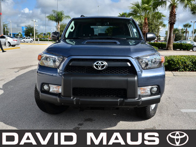 toyota 4runner 2011 blue suv trail edition gasoline 6 cylinders 4 wheel drive automatic 32771