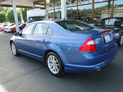 ford fusion 2010 blue sedan sel flex fuel 6 cylinders front wheel drive shiftable automatic 98032