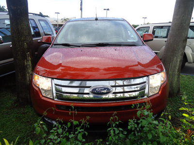 ford edge 2007 orange suv sel plus gasoline 6 cylinders all whee drive automatic 33157