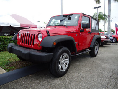 jeep wrangler 2008 dk  red suv x gasoline 6 cylinders 4 wheel drive automatic 33157