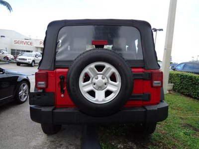 jeep wrangler 2008 dk  red suv x gasoline 6 cylinders 4 wheel drive automatic 33157