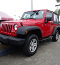 jeep wrangler 2008 dk  red suv x gasoline 6 cylinders 4 wheel drive automatic 33157