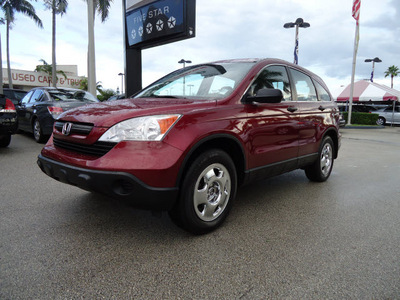 honda cr v 2008 red suv lx gasoline 4 cylinders front wheel drive automatic 33157