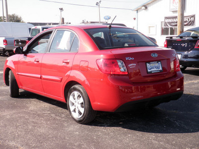 kia rio 2011 red sedan lx gasoline 4 cylinders front wheel drive automatic 61832