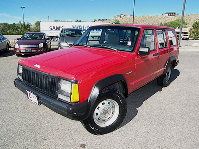 jeep cherokee 1996 red suv se 4x4 gasoline 6 cylinders 4 wheel drive 5 speed manual 81212